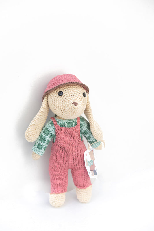 Perrita tejida al crochet AMIGURUMI