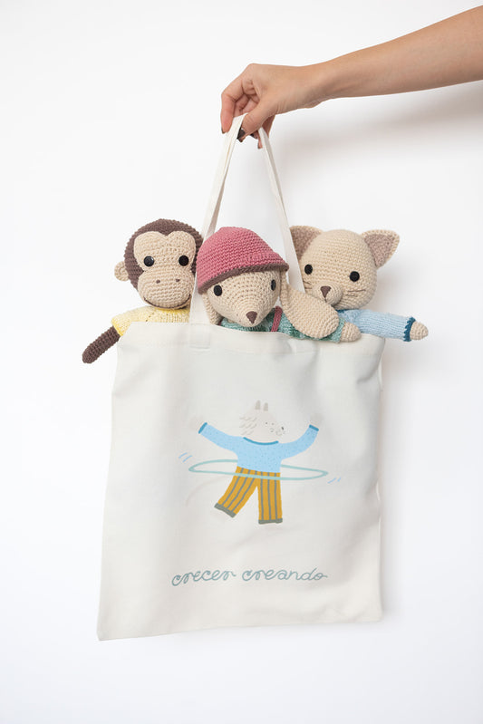 Tote Bag de  personajes de Crecer Creando